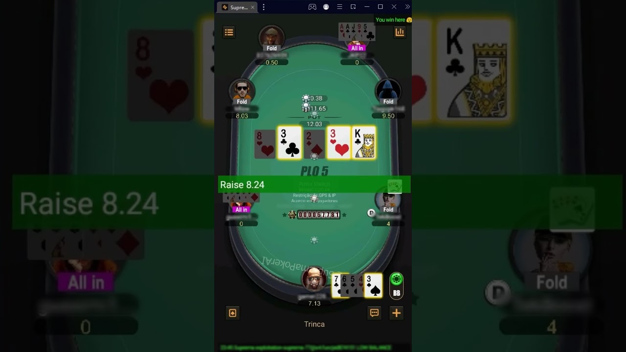Poker Bot AI in action #PokerAI #AI #Poker #PokerOnline #suprema #supremapoker