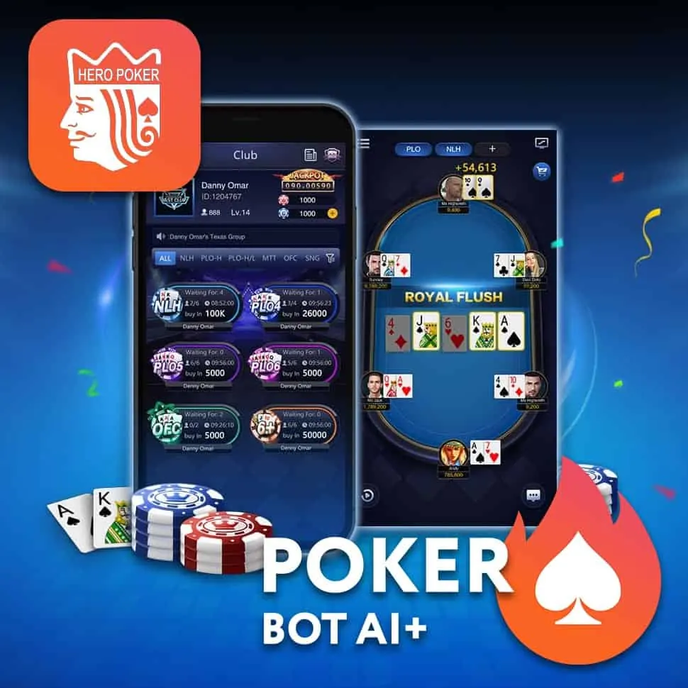 Get the HeroPoker poker bot AI first!