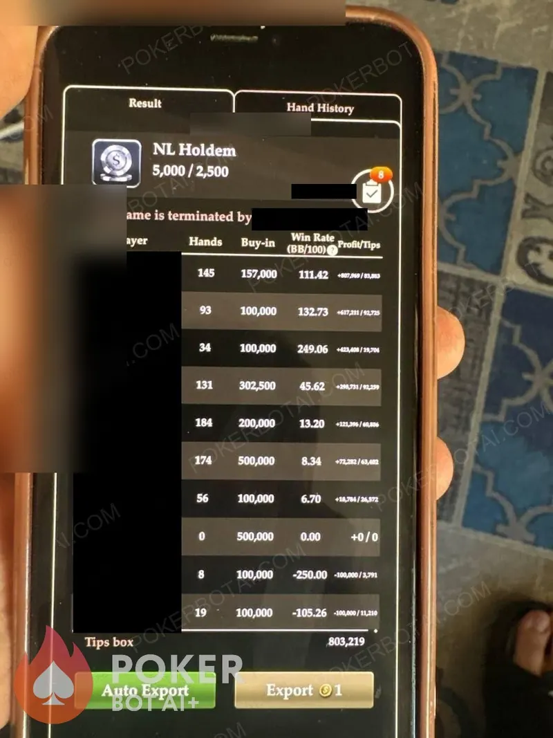 No-Limit Hold'em user review screenshot